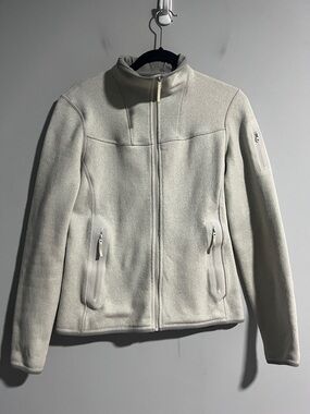 ARC’TERYX Trim Fit Light Grey Covert Full Zip Sweater